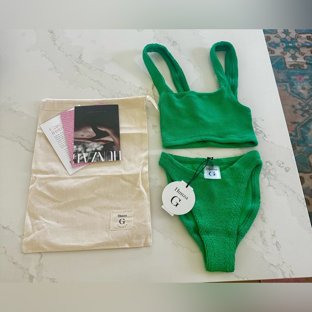 Hunza G - Xandra Bikini Emerald - NWT